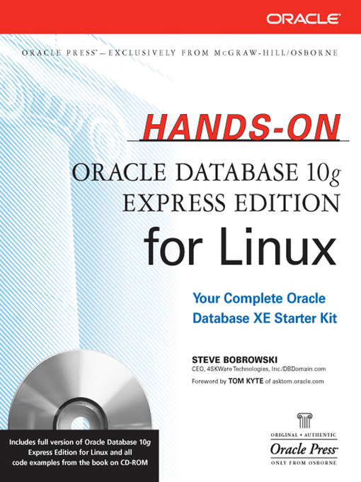 Title details for Hands-On Oracle Database 10g Express Edition for Linux by Steve Bobrowski - Wait list